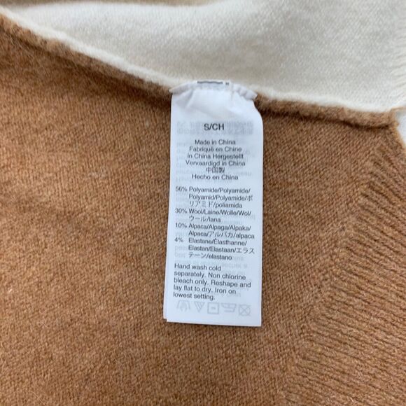 Madewell Cardigan Sweater Women Small Heather Timber Kent Open Front Wool Alpaca - Picture 9 of 14